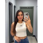 CROPPED ALO CANELADO OFF WHITE