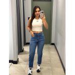 CROPPED ALO CANELADO OFF WHITE