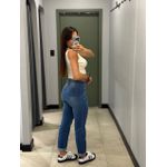 CROPPED ALO CANELADO OFF WHITE