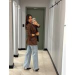 BLAZER MAIA ALFAIATARIA MARROM