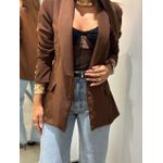 BLAZER MAIA ALFAIATARIA MARROM