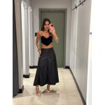 SAIA PATY COURO MIDI PRETO