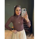 BLUSA ESTER CACHARREL MARROM