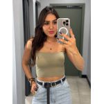 TOP FAIXA BRUNA VERDE MUSGO