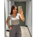 BABY LOOK LIA CINZA