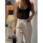 BLUSA BLACKOUT TULE PRETO