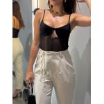 BLUSA BLACKOUT TULE PRETO
