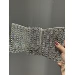 CLUTCH LAÇO PEDRARIA PRATA