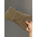 CLUTCH LAÇO PEDRARIA DOURADO