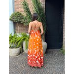 VESTIDO VANESSA BICOLOR LARANJA