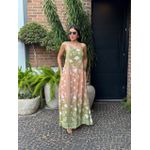 VESTIDO VANESSA BICOLOR VERDE 