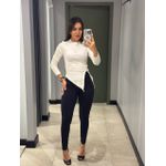 BLUSA ASSIMETRICA MILENA OFF WHITE