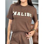 T-SHIRT MALIBU MARROM
