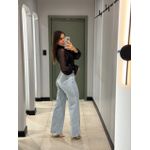 BLUSA TULE GOLA FLAME PRETO