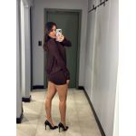VESTIDO ELISA COSTAS ABERTAS MARROM