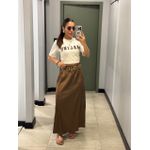 T-SHIRT MALIBU OFF WHITE / MARROM