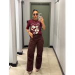 T-SHIRT BOHO CHIC MARSALA