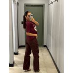 T-SHIRT BOHO CHIC MARSALA