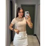 BLUSA BABY LOOK BEGE