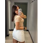 BLUSA BABY LOOK BEGE