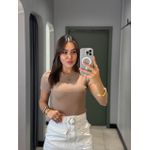BLUSA BABY LOOK NUDE
