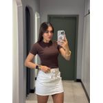 BLUSA BABY LOOK MARROM