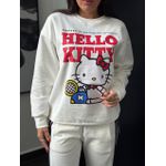 MOLETOM HELLO KITTY OFF WHITE