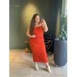 VESTIDO CARLA MIDI LARANJA