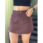 SHORT SAIA DENIM CACAU