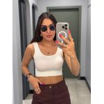 CROPPED EVA OFF WHITE
