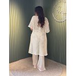 CONJUNTO LILA CROCHÊ CREME