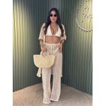 CONJUNTO LILA CROCHÊ CREME