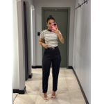 BABY LOOK LISTRADA BRANCO