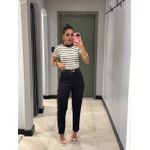 BABY LOOK LISTRADA BRANCO