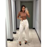 CALÇA ALICE CARGO OFF WHITE