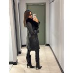 SOBRETUDO ANTONIA COURO PRETO