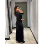 VESTIDO GRECIA DRAPEADO PRETO