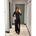 VESTIDO GRECIA DRAPEADO PRETO