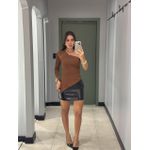 BLUSA JU ASSIMÉTRICA TERRA COTA