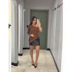 BLUSA JU ASSIMÉTRICA TERRA COTA
