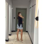 BLUSA JU ASSIMÉTRICA PRETO