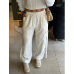 CALÇA JOGGER CÓS ELASTICO OFF WHITE