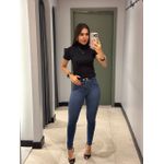 BABY LOOK GOLA PRETO