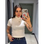 BABY LOOK GOLA BRANCO