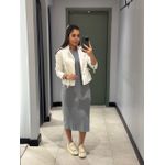 VESTIDO CANELADO BECCA MESCLA