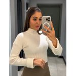 TRICOT MORCEGO GOLA BRANCO