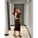 VESTIDO MADONNA MARROM