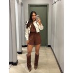 CONJUNTO REBECA SHORT MARROM