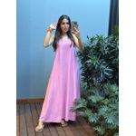 VESTIDO MILENA LONGO ROSA
