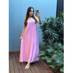 VESTIDO MILENA LONGO ROSA